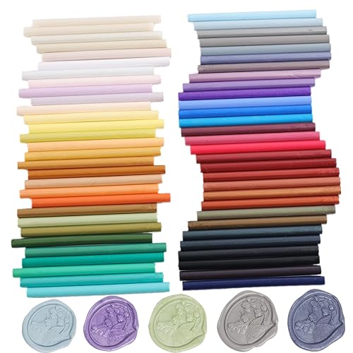 Miniatura 3 de 10 varillas de cera para pistola de pegamento, sello de cera, fácil de derretir para pistola de pegamento de 0.43 pulgadas (10, azul caracol)