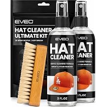 EVEO Hat Cleaner for Baseball Caps - Hat Cleaning Kit Sweat Stain Remover & Deordorizer Hat Saver for Felt, Cowboy & Caps