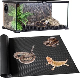 18"X 79" Large Bearded Dragon Substrate Reptile Carpet Bearded Dragon Tank Flooring Accessories Reptile Liner Bedding for Bearded Dragon Snake Lizard Tortoise Gecko