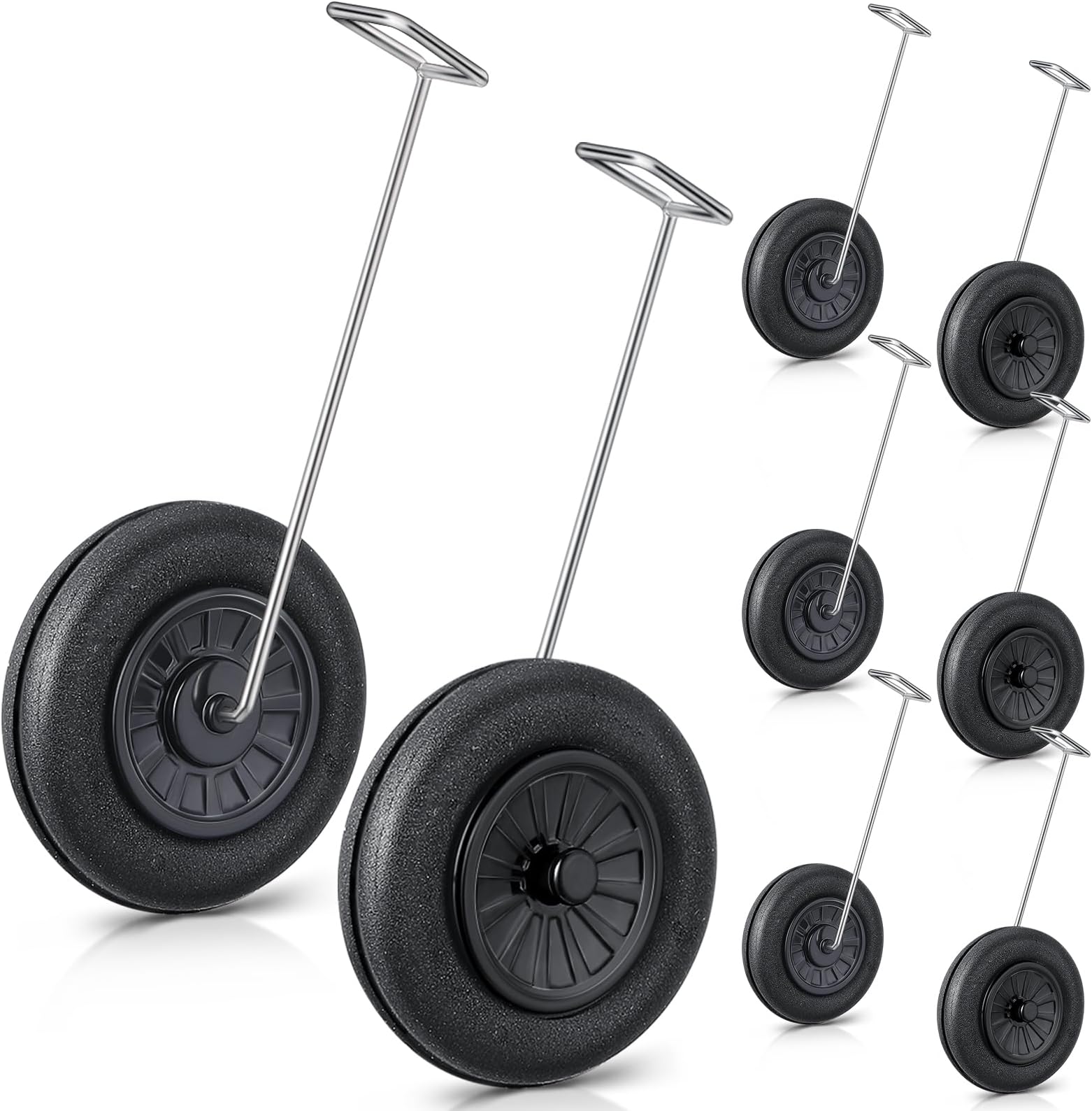 3 Set Spare RC Plane Landing Gear RC Airplane Wheels Compatible with 76105&b 76108&b 76111 76112 76113 76114 76115 76116 Remote Control Radio Control Plane Landing Gear Tire Accessories