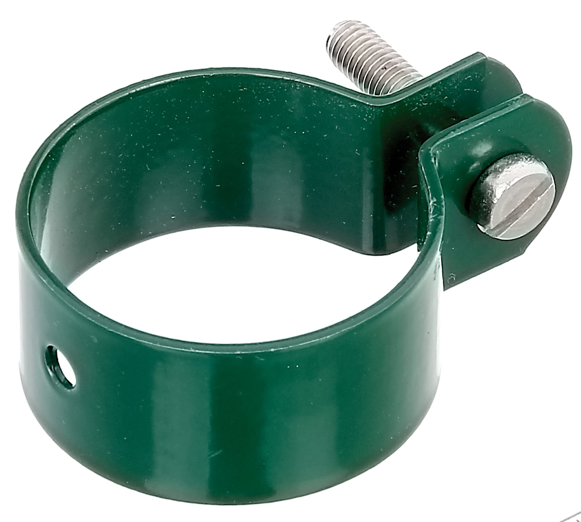 Alberts 655228 Clamp for Struts, Galvanised, Green, Plastic-Coated, Clamp Diameter 42 mm