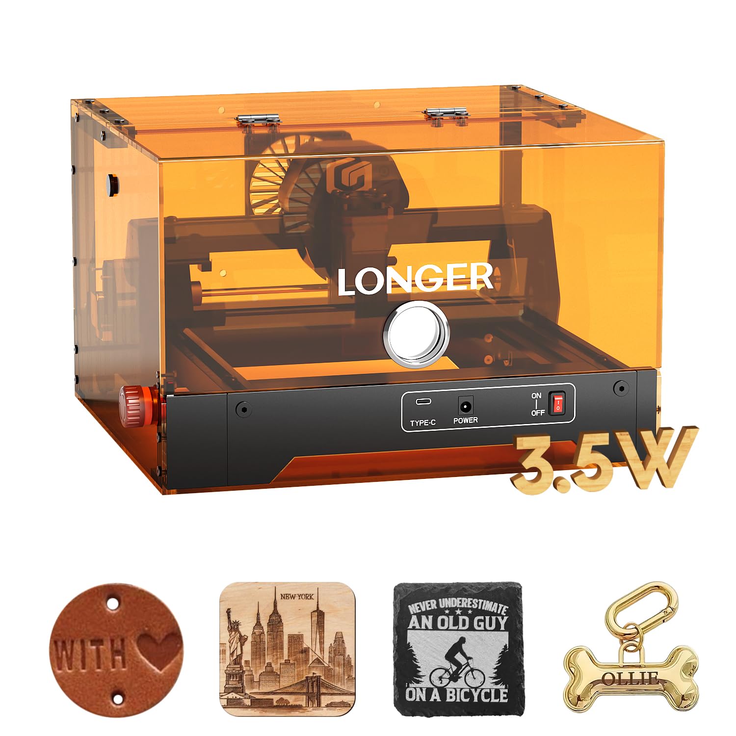 LONGER Ray5 Laser Engraver, 3500W High Precision Laser Engraving