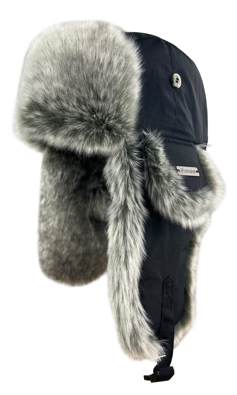 Ushanka Winter Trapper Hat with Ear Flaps for Men Women Warm Hunting Aviator Hats for Outdoor Cold Weather Faux Fur Hat