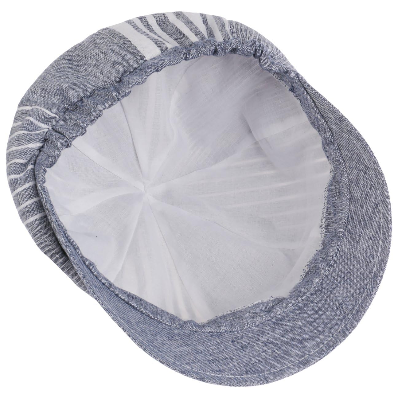Lipodo Casquette Gavroche Blue Patchwork Femme Made in Italy Baker Boy