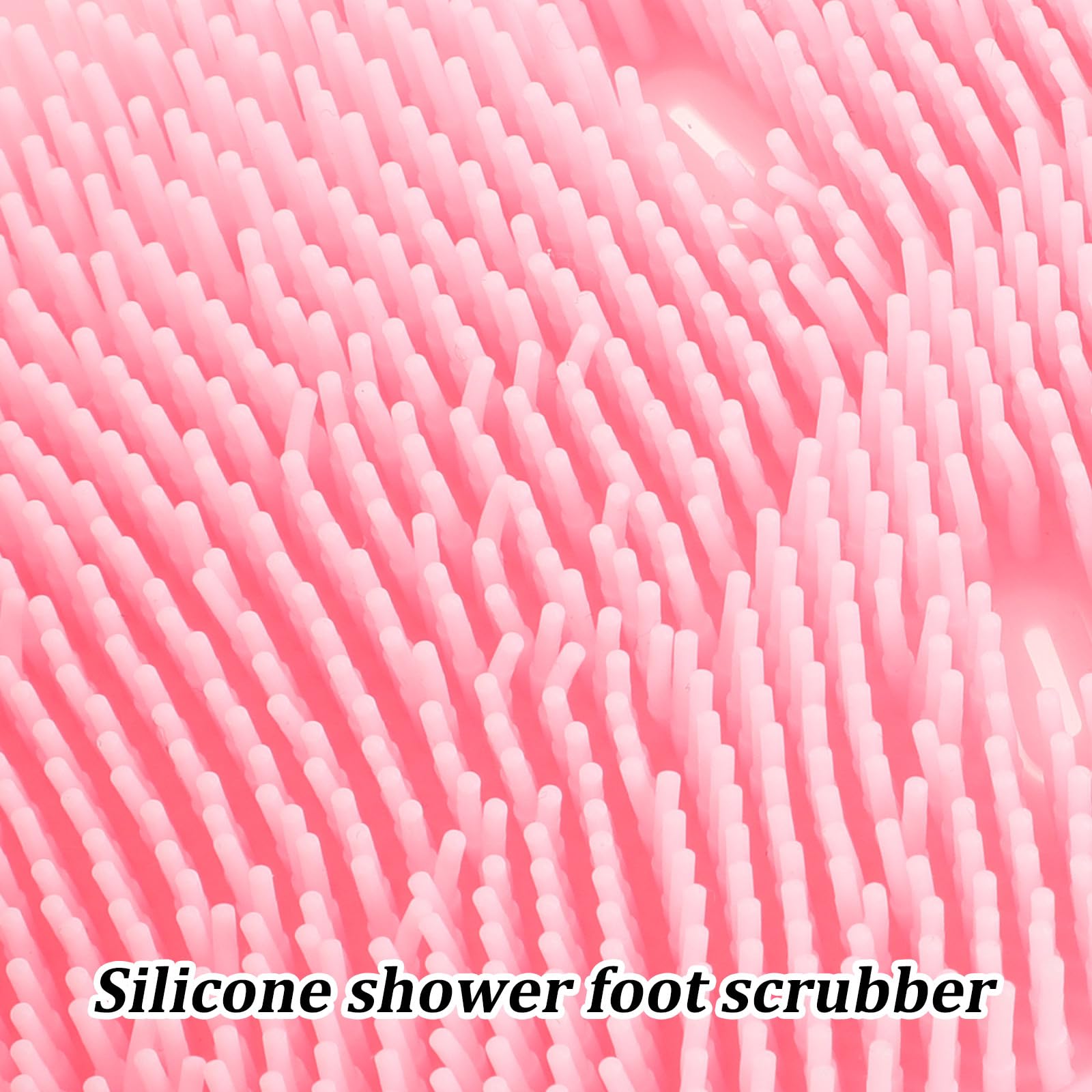 2 Pezzi di Spugna in Silicone per Doccia - Ventosa Antiscivolo - Esfoliante E Pulizia Della Pelle Morta - Pantofola Massaggiante per Piedi per Adulti Unisex, Casa, Hotel, Bagno (rosa)