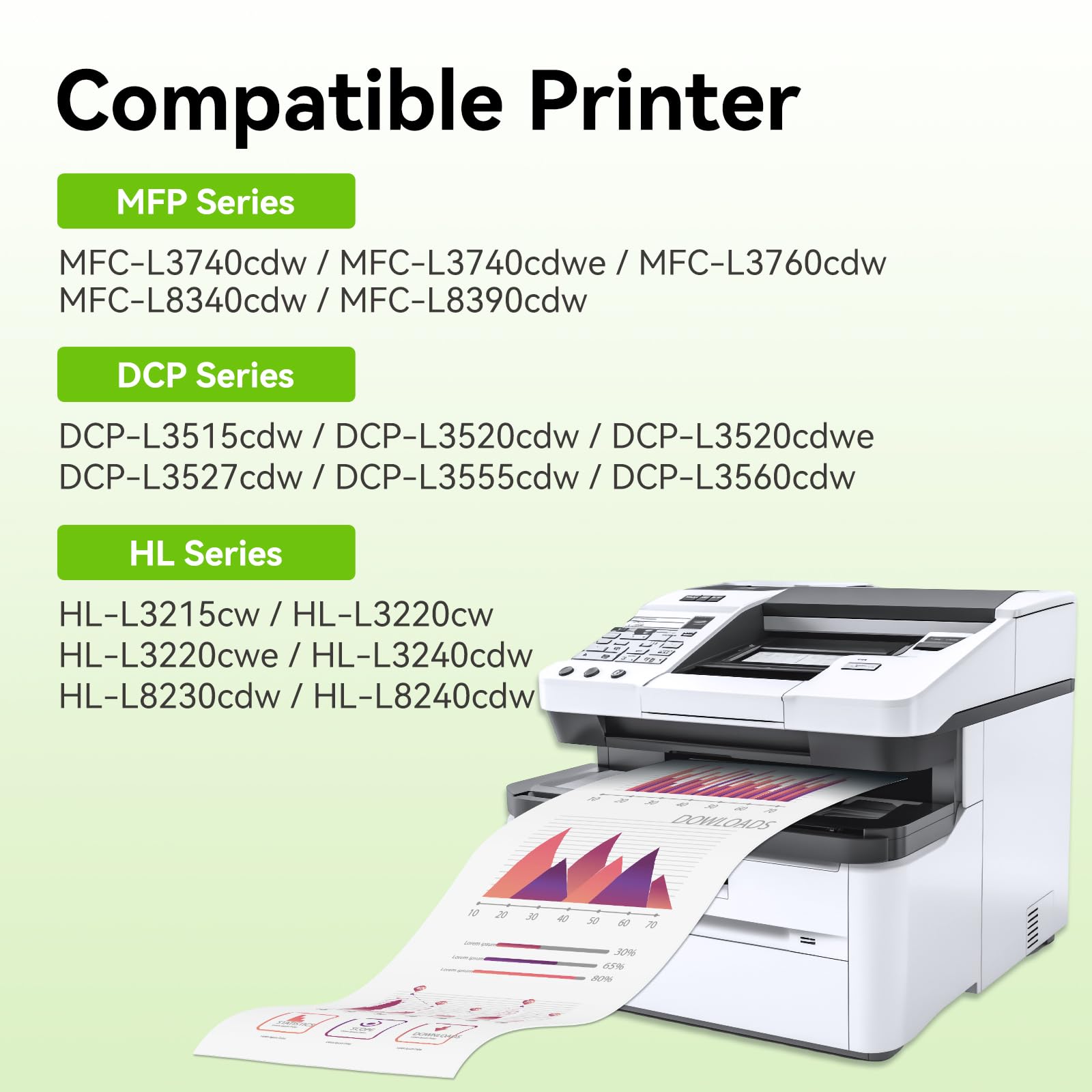 swiss toner TN248XL Compatible con TN248XL TN248 TN-248VAL per Brother MFC-L3740CDWE Toner per Brother DCP-L3560CDW MFC-L3760CDW DCP-L3520CDWE HL-L3240CDW per TN-248XL 248 Toner,4-Pack