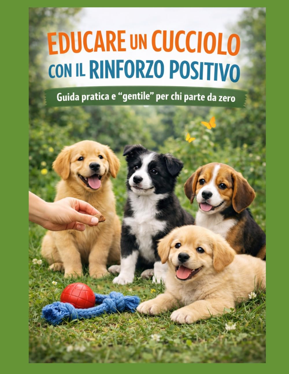 EDUCARE UN CUCCIOLO CON IL RINFORZO POSITIVO: Guida pratica e "gentile" per chi parte da zero