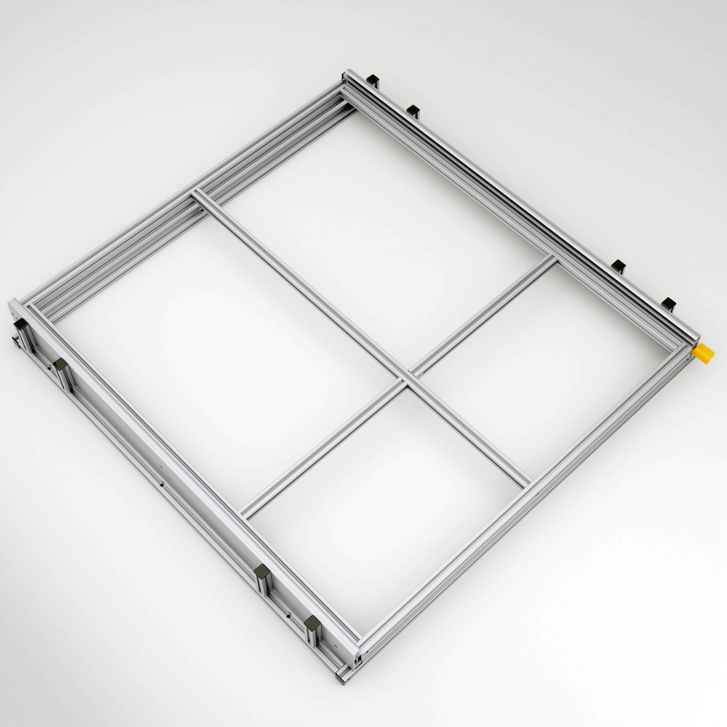Auszugsystem für Selbstausbau in Wohnmobilen, Länge 90cm, Belastung bis 220kg, Auszugsregal (Breite: 80cm)