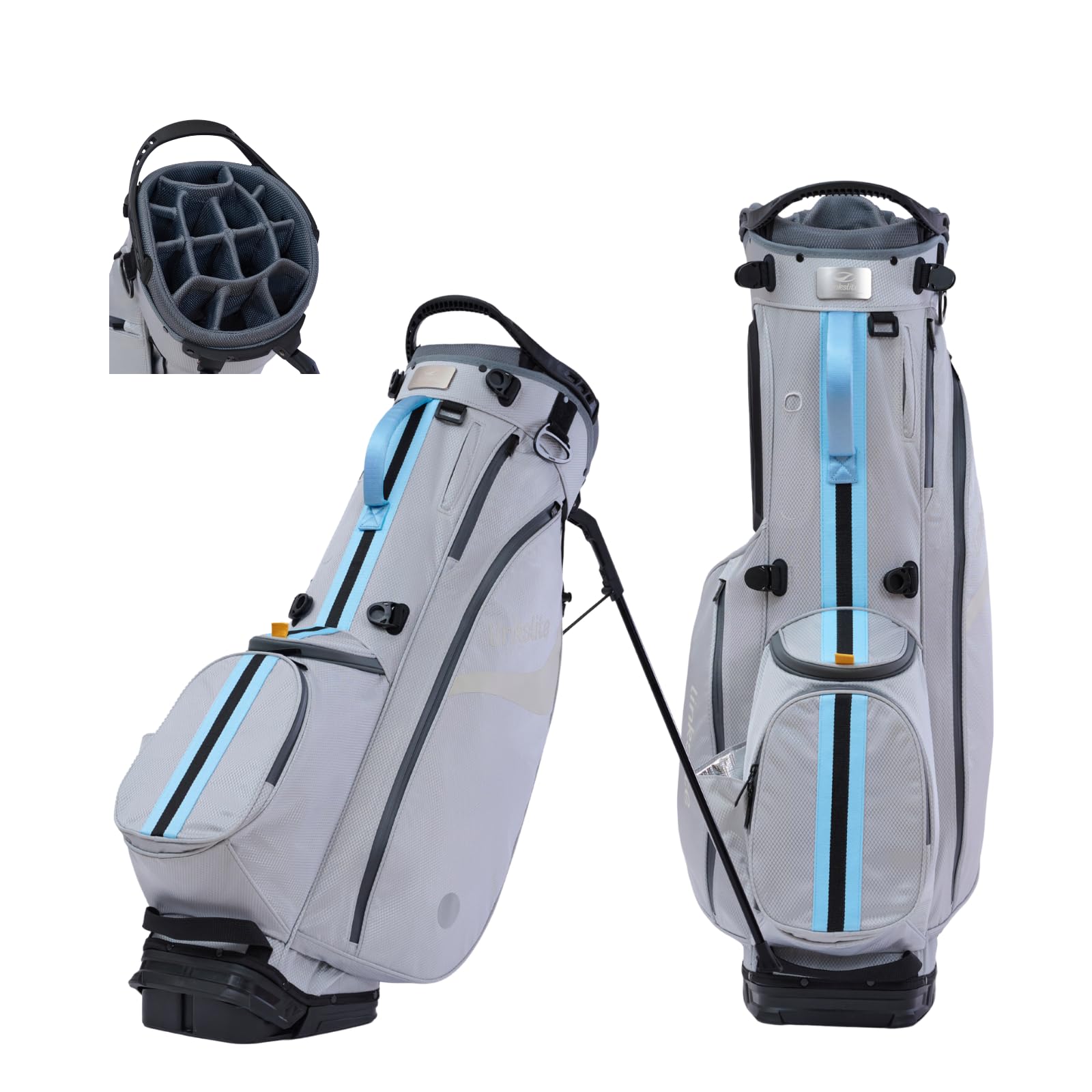 14-Way Linkslite Waterproof Lightweight Golf Stand Bag with Rain Cover