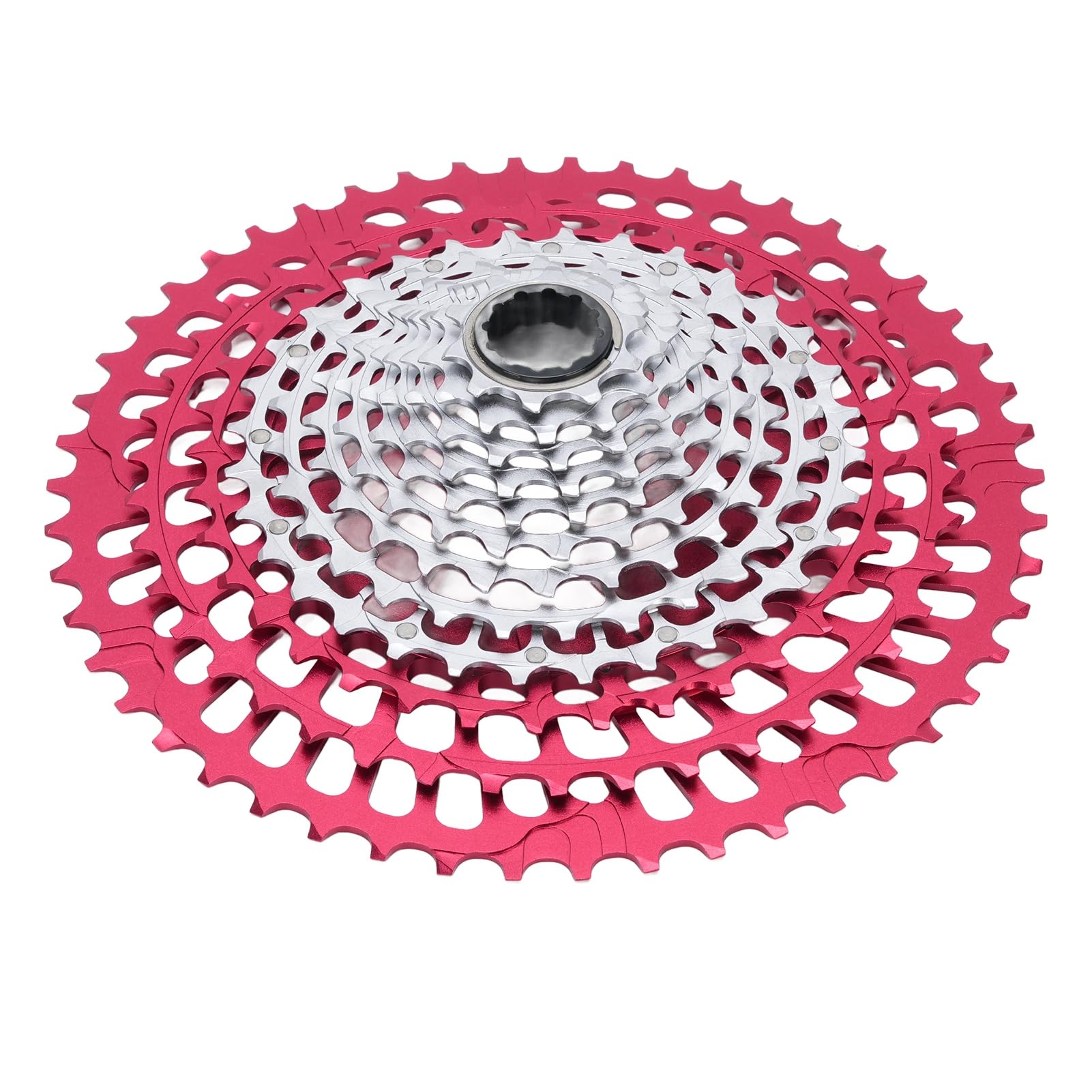 Cassette de Bicicleta de 12 Velocidades 10-51T Cassette de Diseño Hueco Liviano con Construcción de Acero de Aleación de Aluminio para Sistemas SX NX GX XX1 Eagle