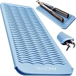ANGENIL Heat Resistant Silicone Flat Iron Mat Pouch, For Travel Dual Voltage Curling Iron Wand, Hair Straightener, Automatic Wireless Curlers, Crimper Hair Iron, Styling Tools, Curling Brush For Women