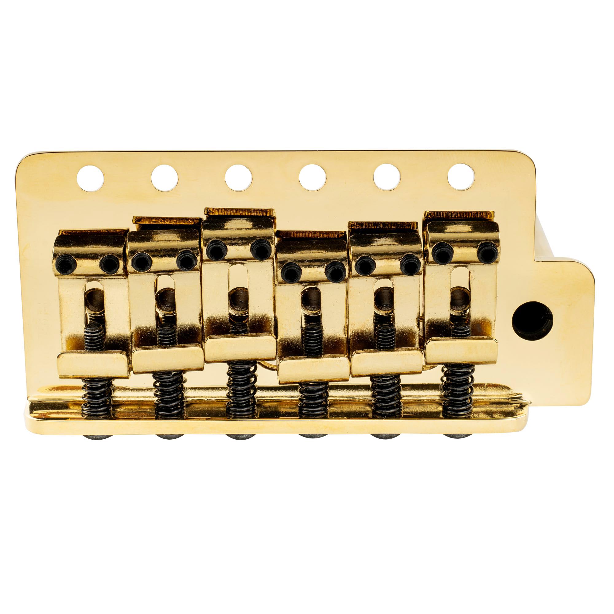Musiclily Ultra 52,5mm ST Mostek Tremolo 6 śrub Vintage Stalowe Siodełka 36mm Mosiężny Blok do Gitary Elektrycznej typu Strat, Złoty