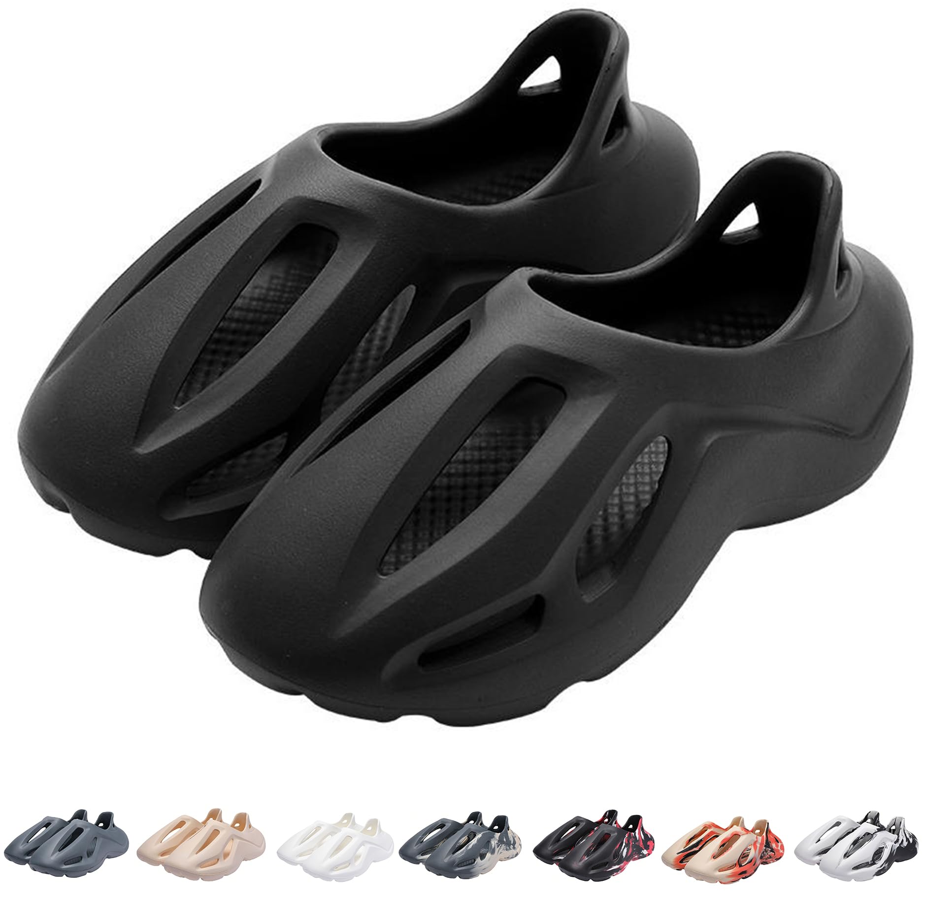 Foam Runner Sneakers Cloud Slides Pillow Sandals for Kids Running Shoes Boys Walking Shoes Girls Fashion Slippers Outdoor Indoor Summer Beach Sandals Big Kids Little Kids
