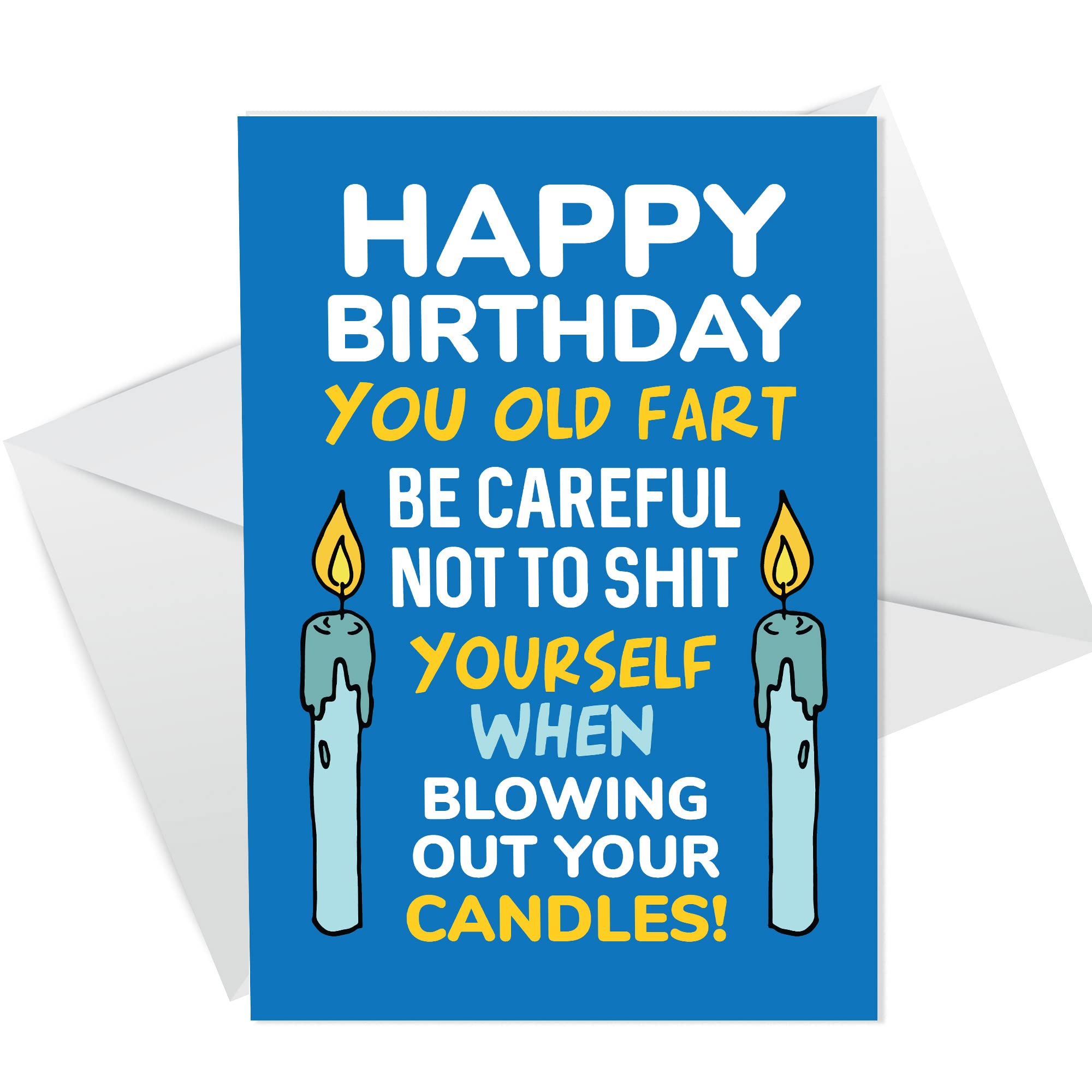 RED OCEAN Funny 40th 50th 60th Birthday Card For Men Dad Grandad Uncle Joke Funny Rude Birthday Card For Him