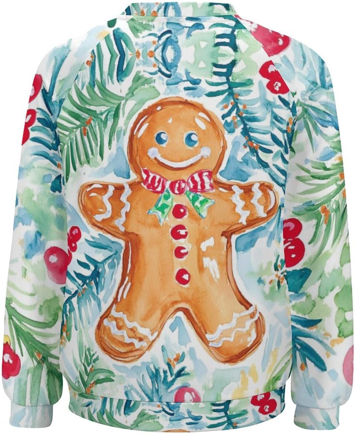 Gingerbread Sweatshirt Women Pullover Crewneck Oversized Cute Graphic 2024 Winter Fashion Holiday Vintage Blouses - Image 5