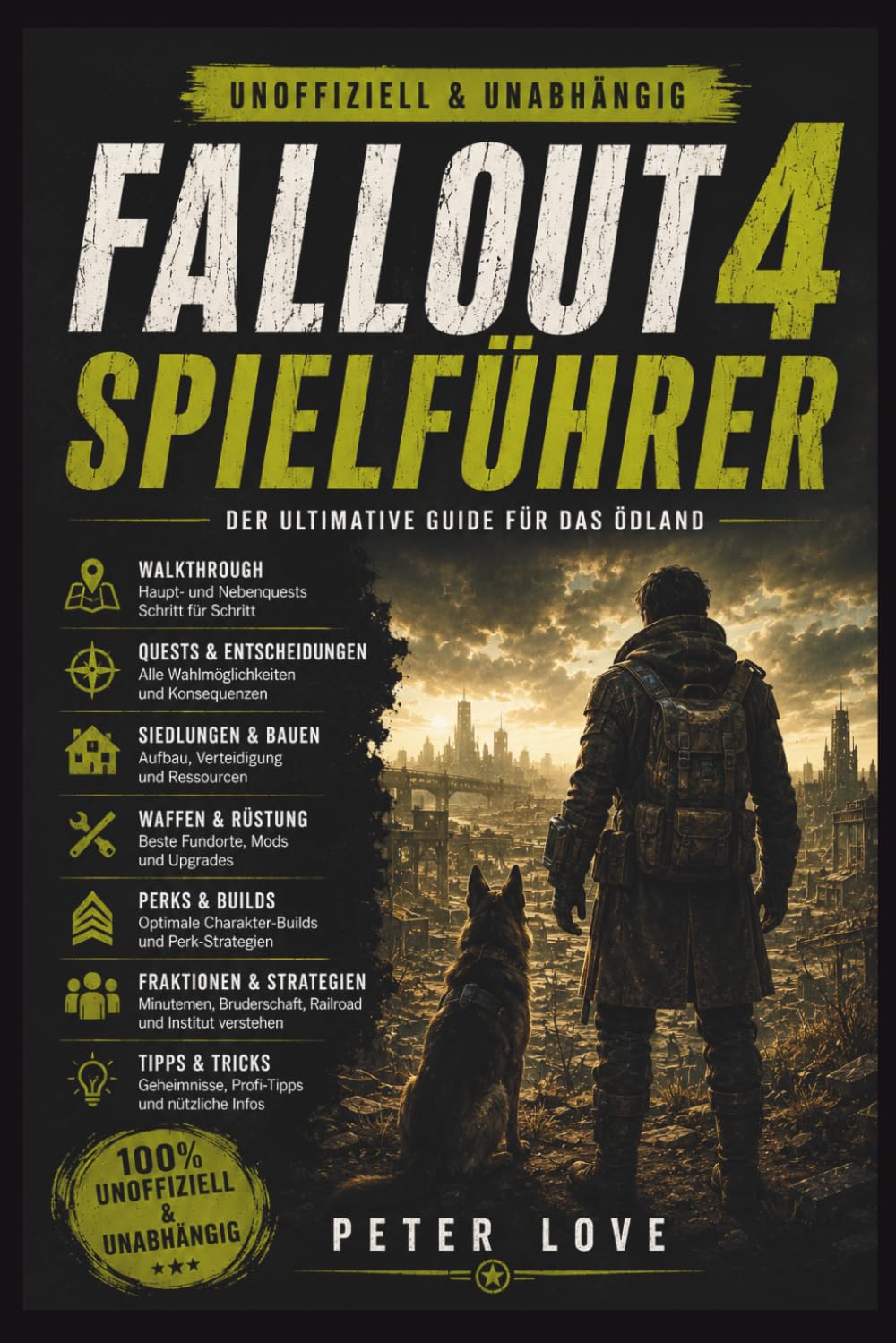 Fallout 4 Spielführer: Walkthrough für Hauptquests und DLCs, optimierte Charakterbuilds, Fraktionsstrategien, Siedlungsbau, Begleitermechaniken, Waffenherstellung und Meisterschaft im Überlebensmodus