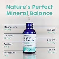 Vista 5 de NativePath Native Minerals - Complejo mineral de oligoelementos - Minerales líquidos iónicos 7 en 1 - magnesio, potasio, sodio, cloruro - 1 onza