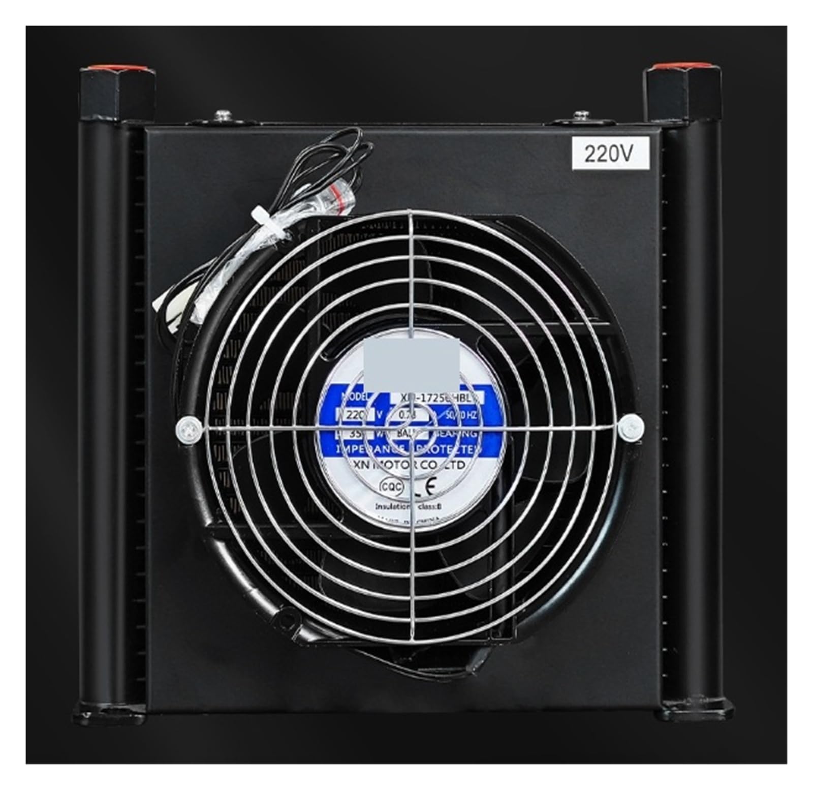 Enfriador de aceite for compresor de aire de aluminio AJ1025T-CA de 25 l/min con placa intercambiadora de calor y ventilador Amplia aplicación(AC220V)