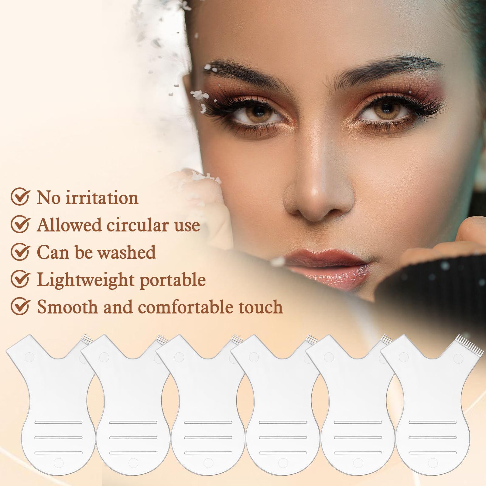 ElevateTech 100 pezzi Y Lash Lift Tool, Y pettine ciglia Lift Brush Y-Shape separatore ciglia e tinta strumento trasparente ciglia permanente pennello applicatori trucco forniture per innesto ed