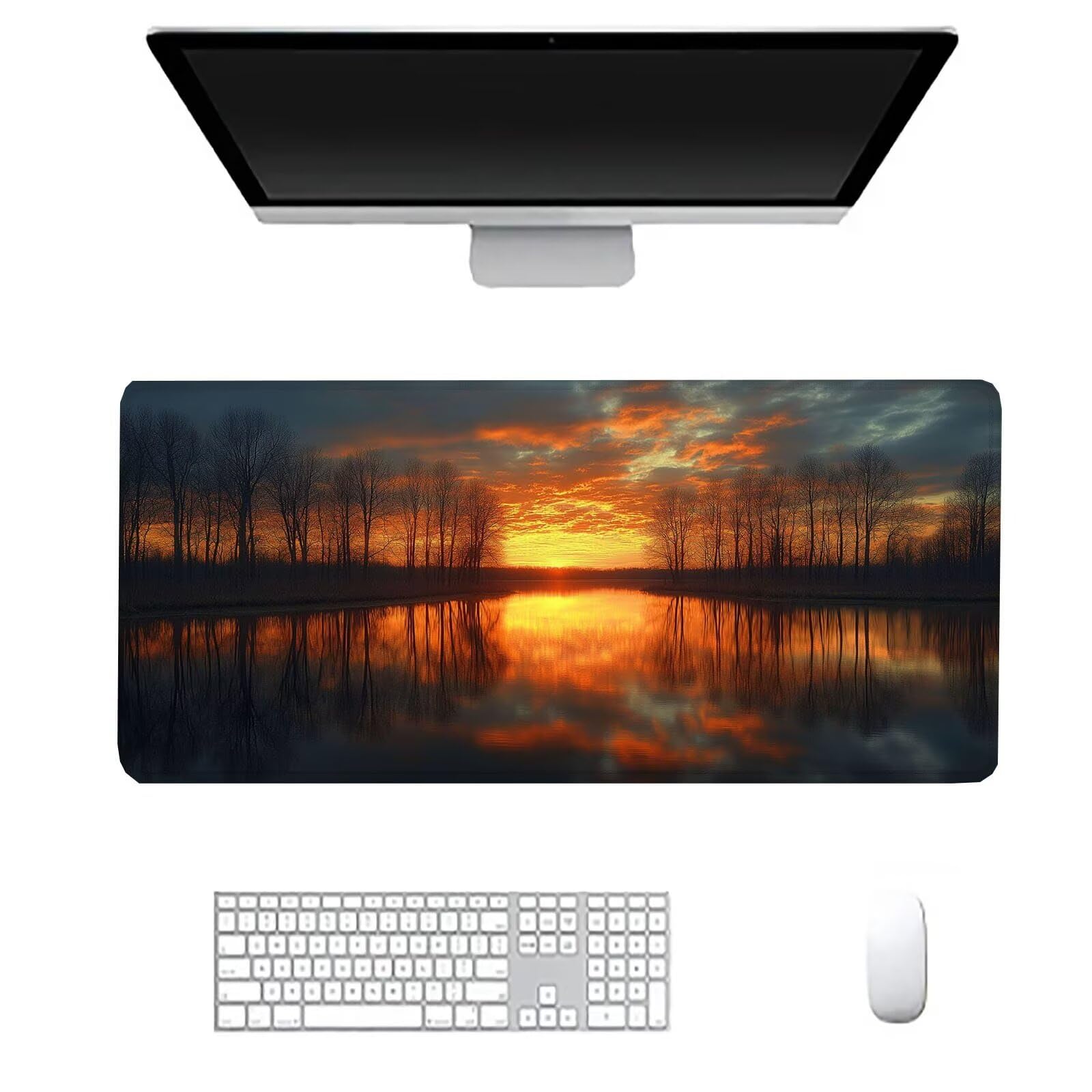 Jesienna podkładka pod mysz duża podkładka na biurko dla graczy XXL podkładka pod mysz 1600 x 800 x 3 mm niestandardowa podkładka pod mysz, ochrona akcesoriów biurowych matowa, do domu Deco komputera