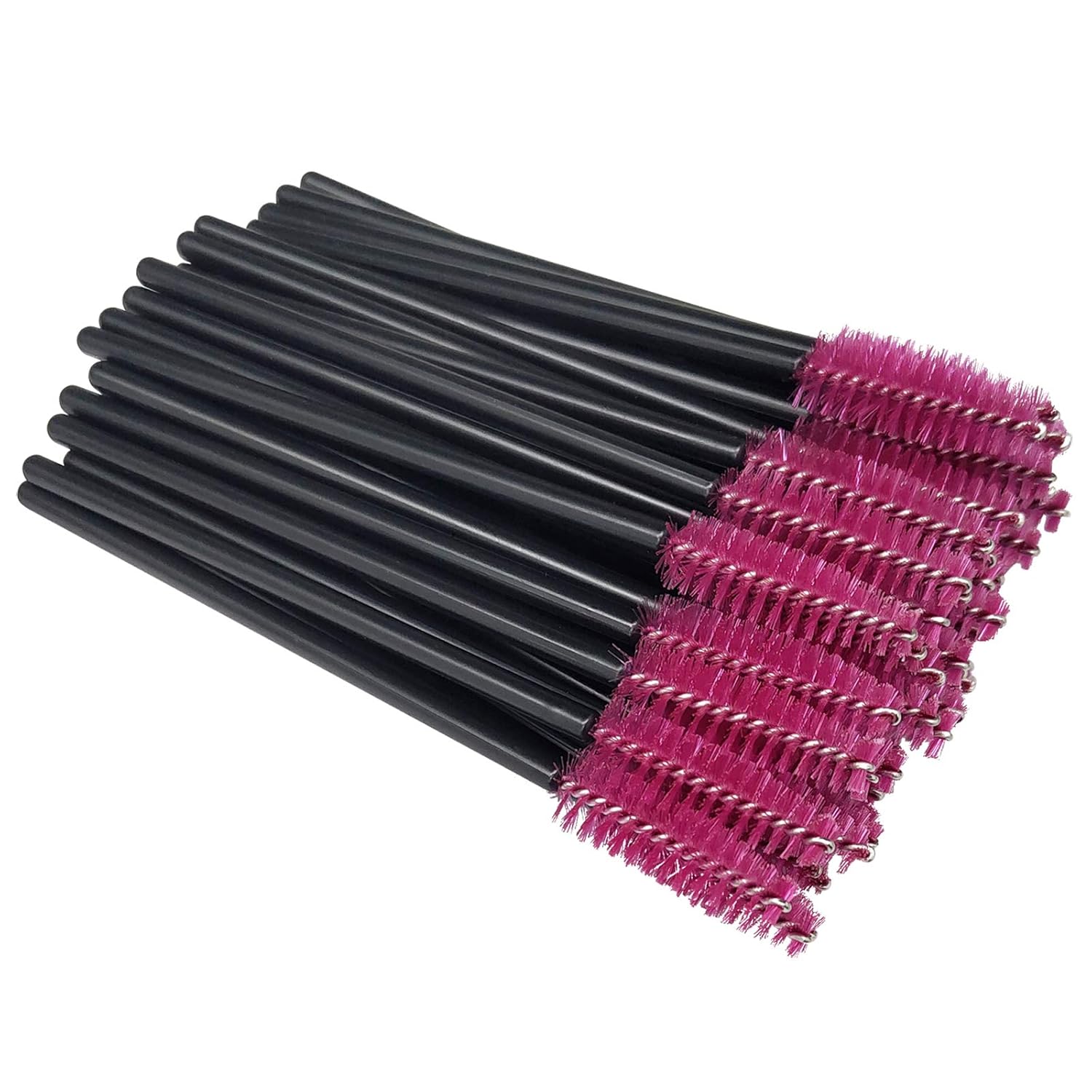 50 Pcs Disposable Eyelash Mascara Brushes Eyebrow Brush Eyelash Brush Mascara Brushes Mascara Wands (Rose Red) : Beauty & Personal Care