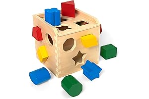 Melissa & Doug Shape Sorter Cube: Classic Educational Toy for Baby Development