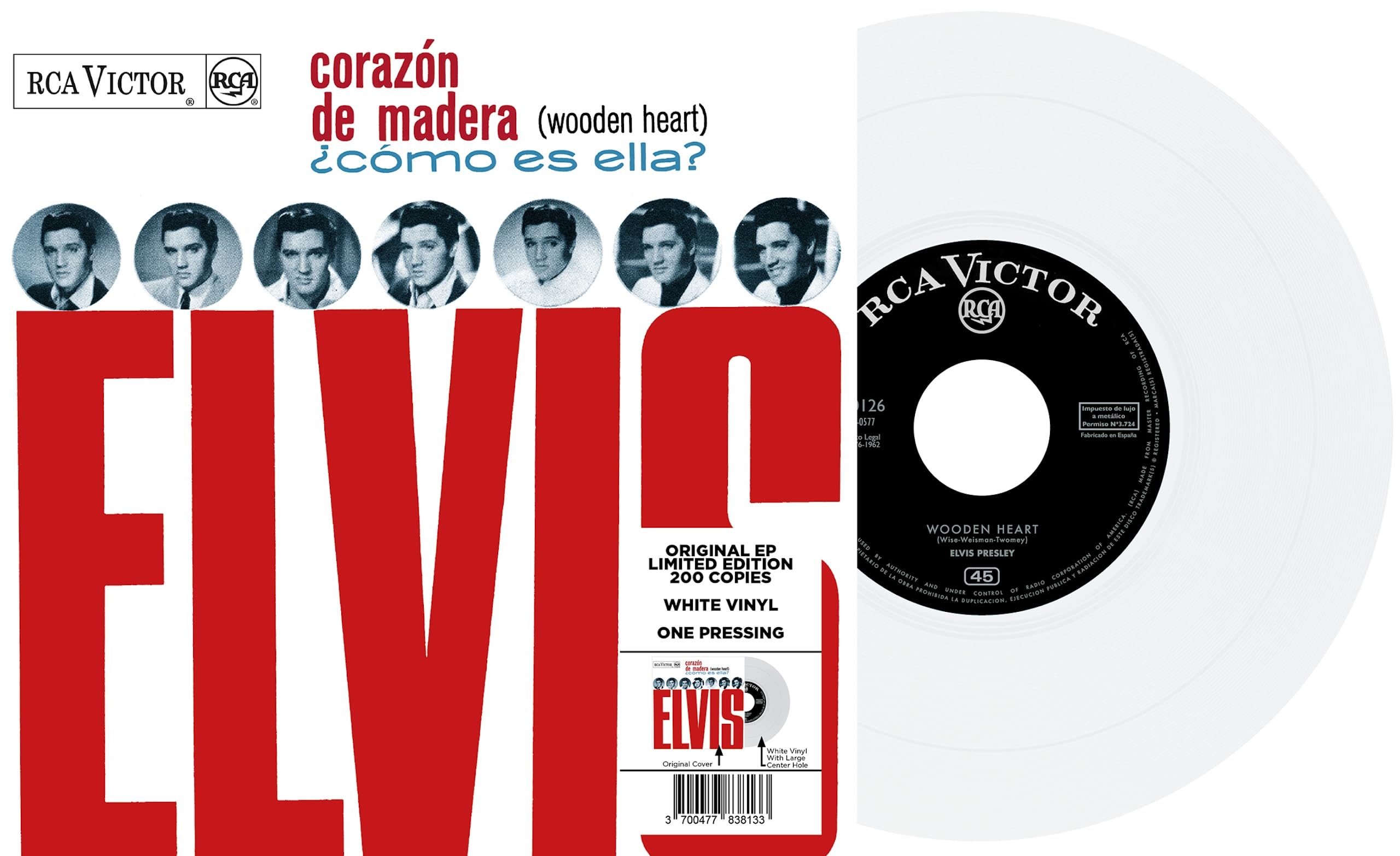 CORAZÓN DE MADERA (WHITE VINYL) [7" VINYL]
