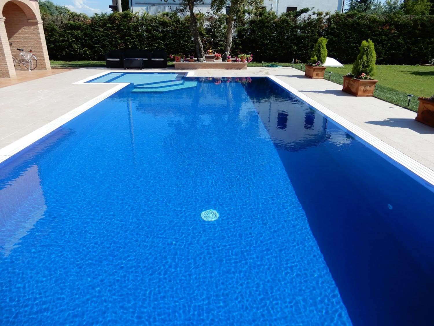 Hyper-Plast Vernice Impermeabilizzante per Piscine - Rivestimento Plastico, Idrorepellente, Facile Applicazione - Disponibile in Vari Colori e Formati. (Blu RAL 5015, 6 KG)