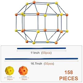ERONE Fort Building Kit for Kids,158pcs Forts Construction Builder Gift Toys for Boys and Girls Fort Building Set Play Tent Rocket Castle Indoor Outdoor