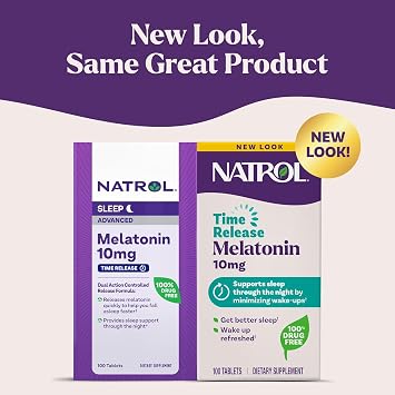Natrol Melatonin Time Release 5mg Tablets 100 ea ( Packs of 4)