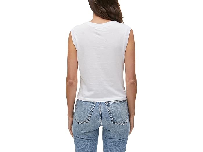 Johnnie Cropped Crew Neck Tank w/Rib Trim - Image 2