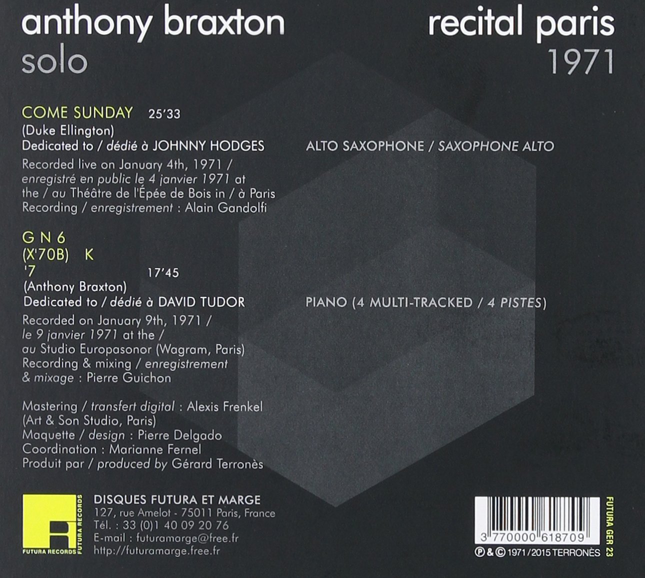 RECITAL PARIS 1971