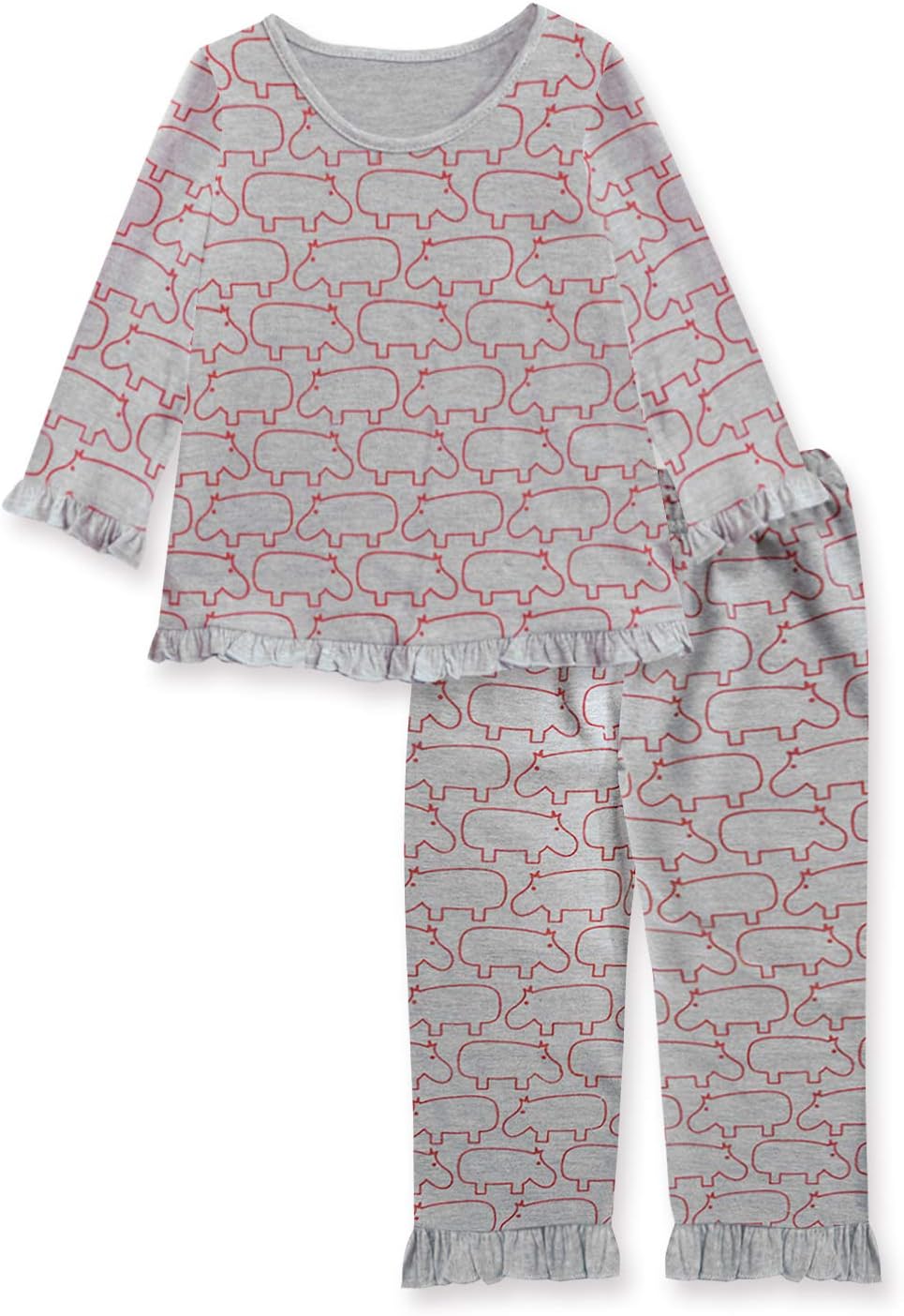 A.T.U.N. Girls Casual Ruffle Nighsuits/Nightwear
