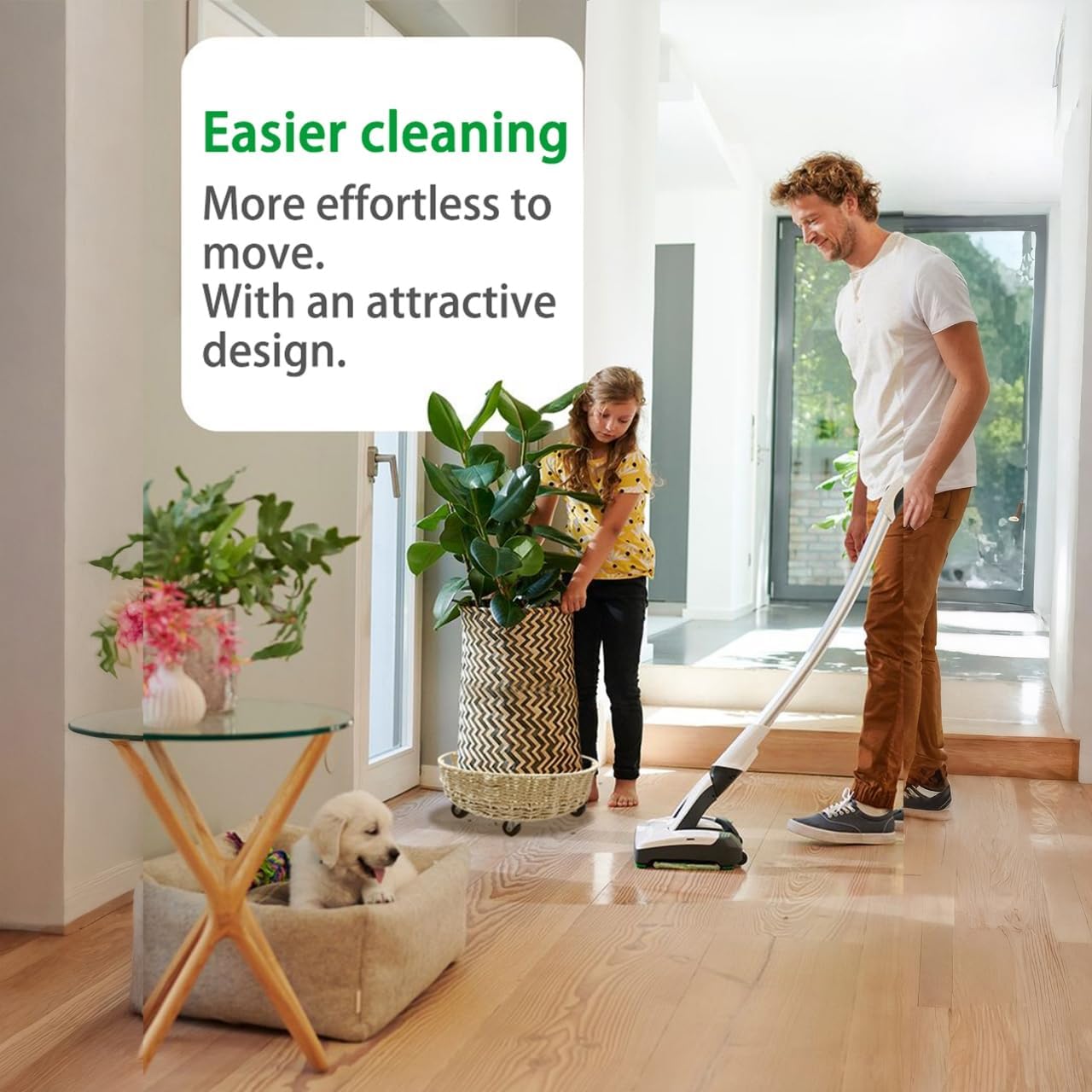 Outdoor Rattan Plant Stand Round Trays Planter Caddy with Wheels, Indoor Wooden Flower pots Table Decor Wicker Basket (Paper Rope)