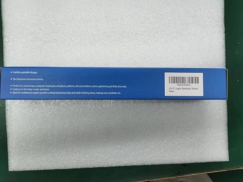 Miniatura 6 de Varita desinfectante de luz UV-C - Potente luz UV de 253 nm recargable de mano ultravioleta portátil para el hogar, oficina, viajes, tarjeta de