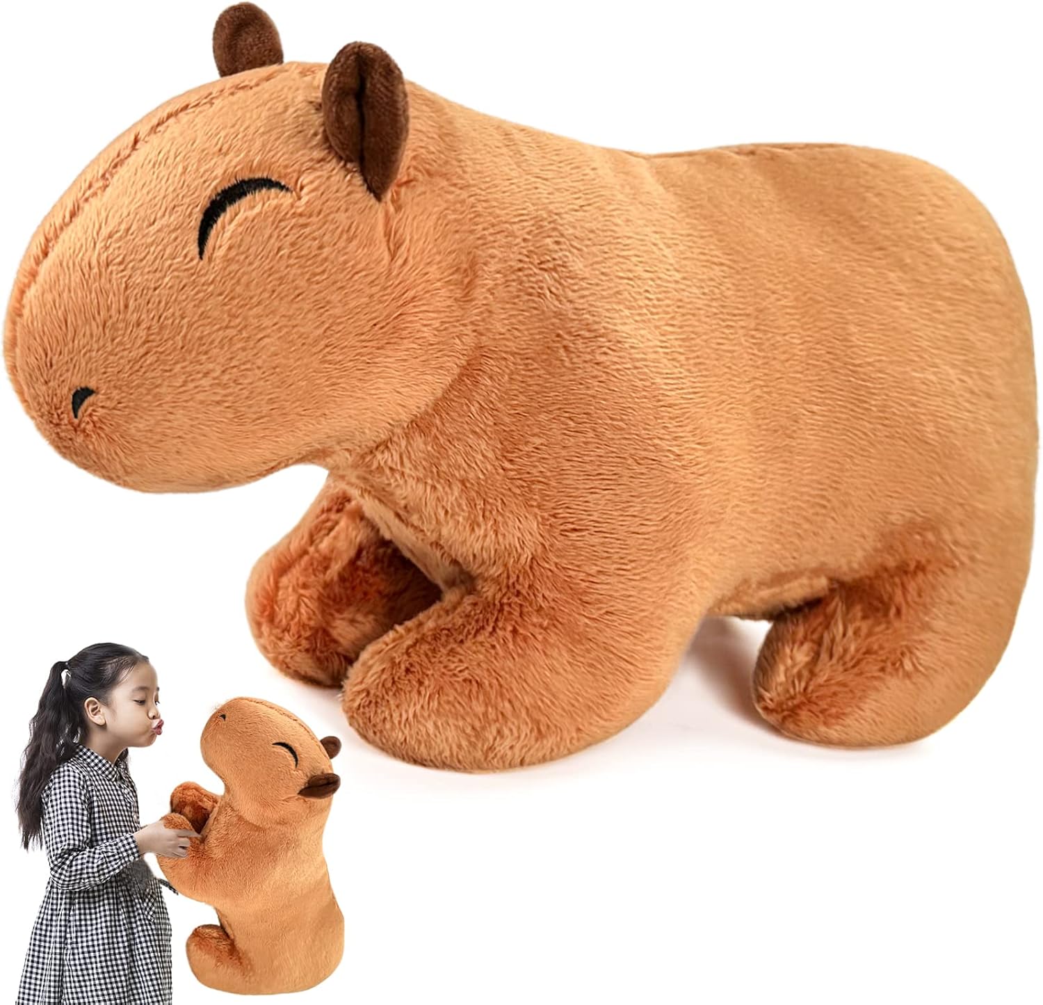 Capybara Kuscheltier 45cm - Weiches XXL Plüschtier Für Kinder & Erwachsene