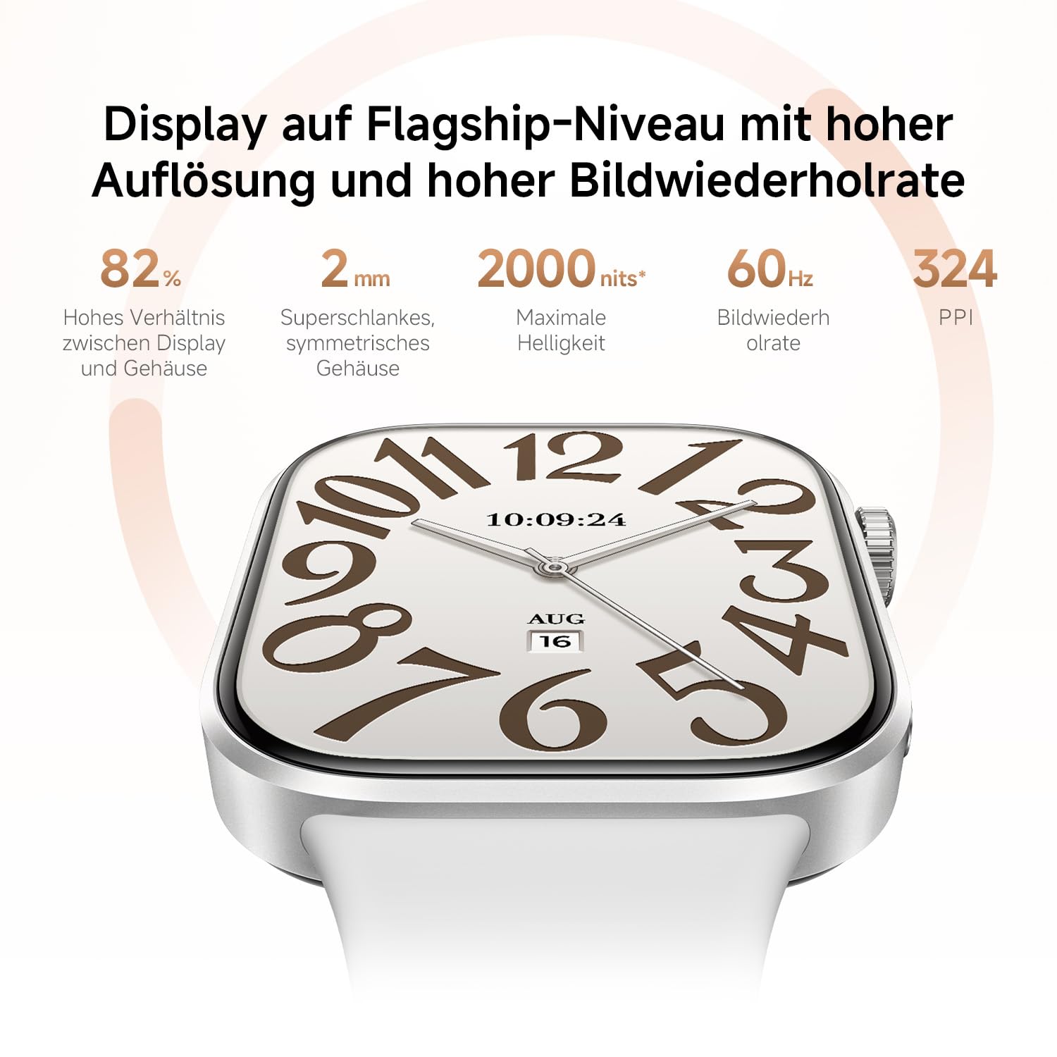 XIAOMI Redmi Watch 6 NFC, Smartwatch für Damen und Herren, 2.07'' AMOLED, Fitnesstracker mit Herzfrequenz-/Schlaf-, 150+ Sportmodi, 24 Tage Akkulaufzeit, 5ATM, GPS, Android&iOS, Black