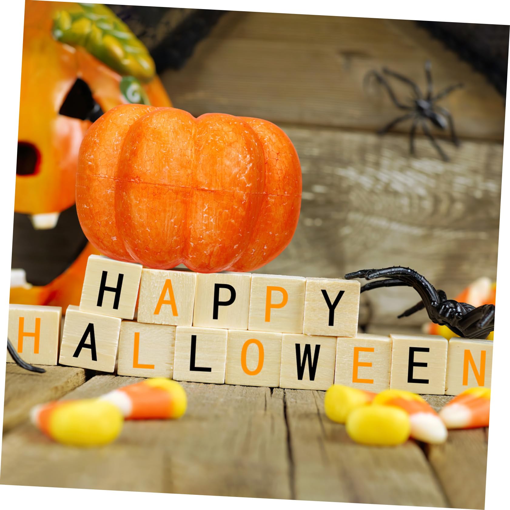Liliful Künstliche Kürbisse Aus Schaumstoff – 6 Stück, Weiß, 20 Cm | Schnitzbar Für Halloween, Deko, DIY