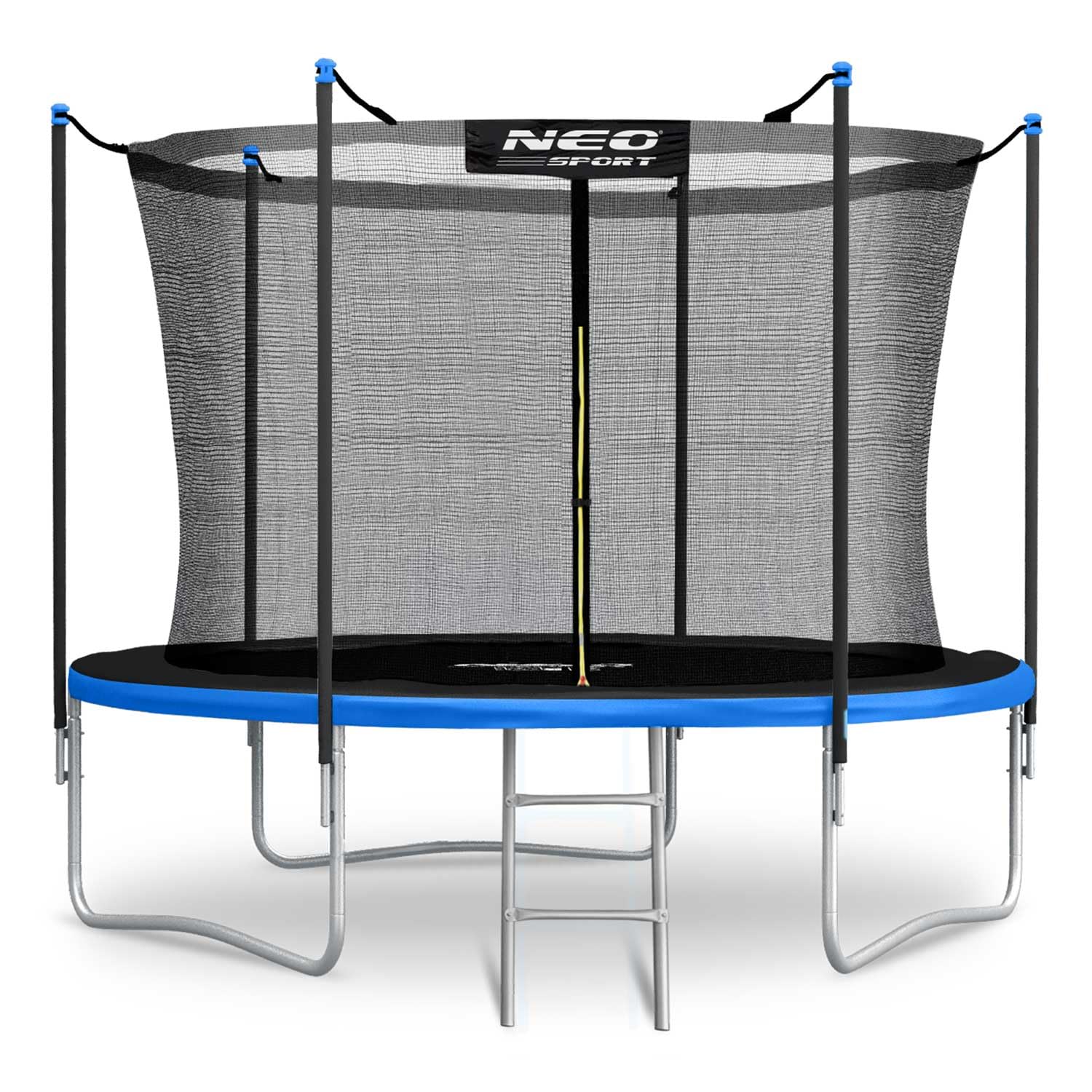 Neo-Sport Trampolin Outdoor Kinder Gartentrampolin Sicherheitsnetz Innen Leiter Gepolsterte Stangen Wetterfest Rostfrei Belastbar