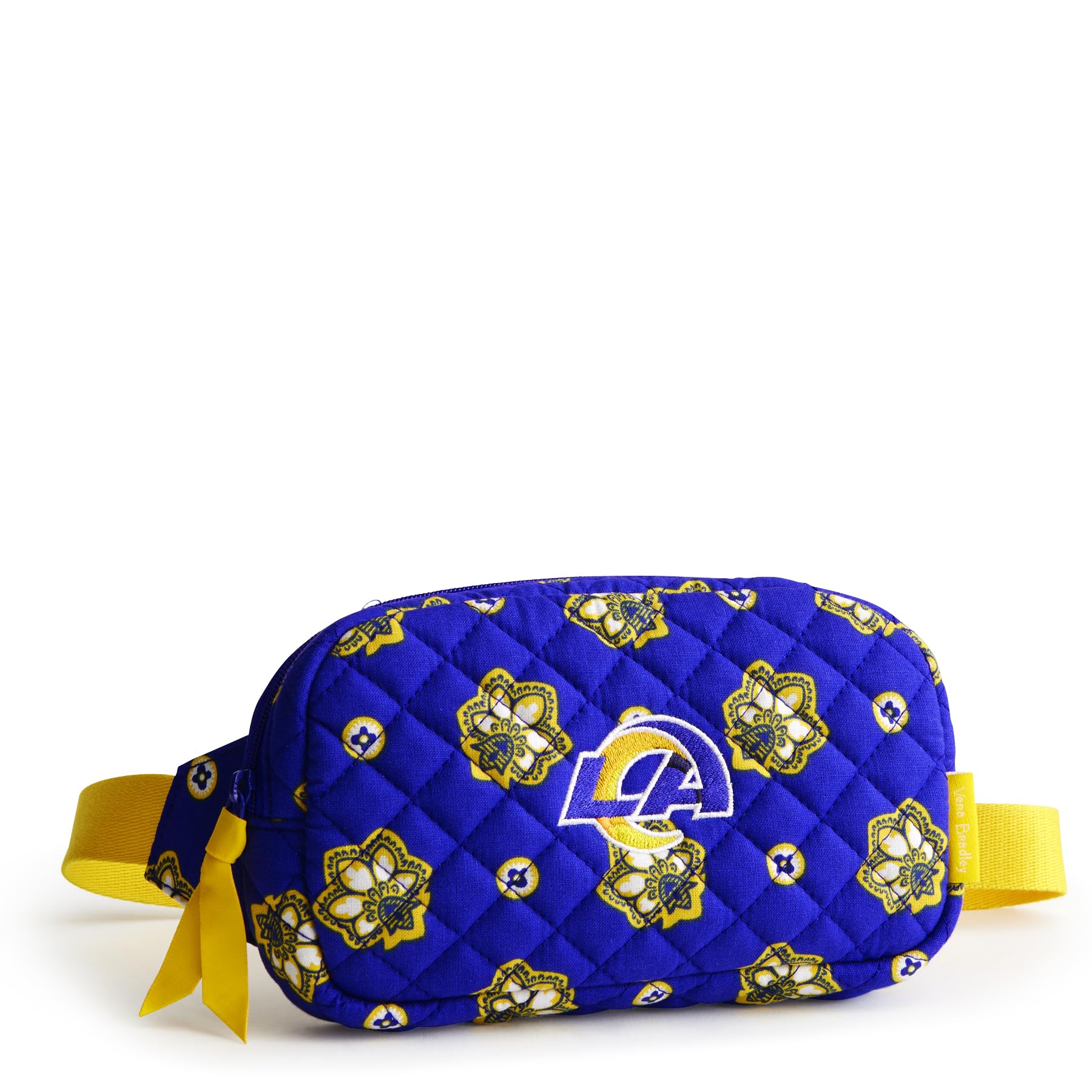 Vera Bradley Premium Cotton Large Travel Duffel Bag, Royal Blue/Red Bandana