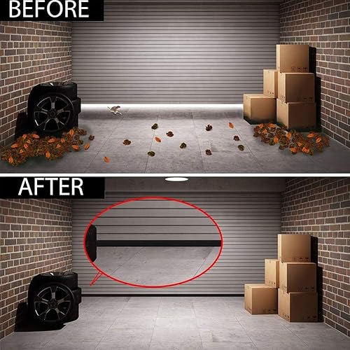 Miniatura 6 de Suptikes Nueva mejora Zócalo de puerta ancho para rendija grande, sello de escobilla de puerta ampliado de 3.4" de ancho para rendijas de hasta 1.8
