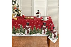 Horaldaily Winter Snowman Christmas Tablecloth