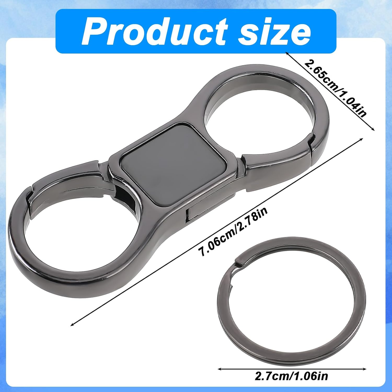 Ultimate Keychain Organizer: Quick Release with 8 Detachable Rings for Everyday Convenience
