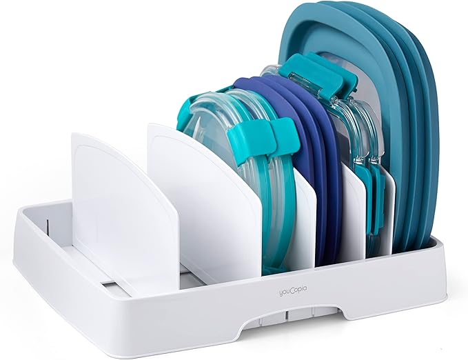 YouCopia StoraLid Food Container Lid Organizer, Tall
