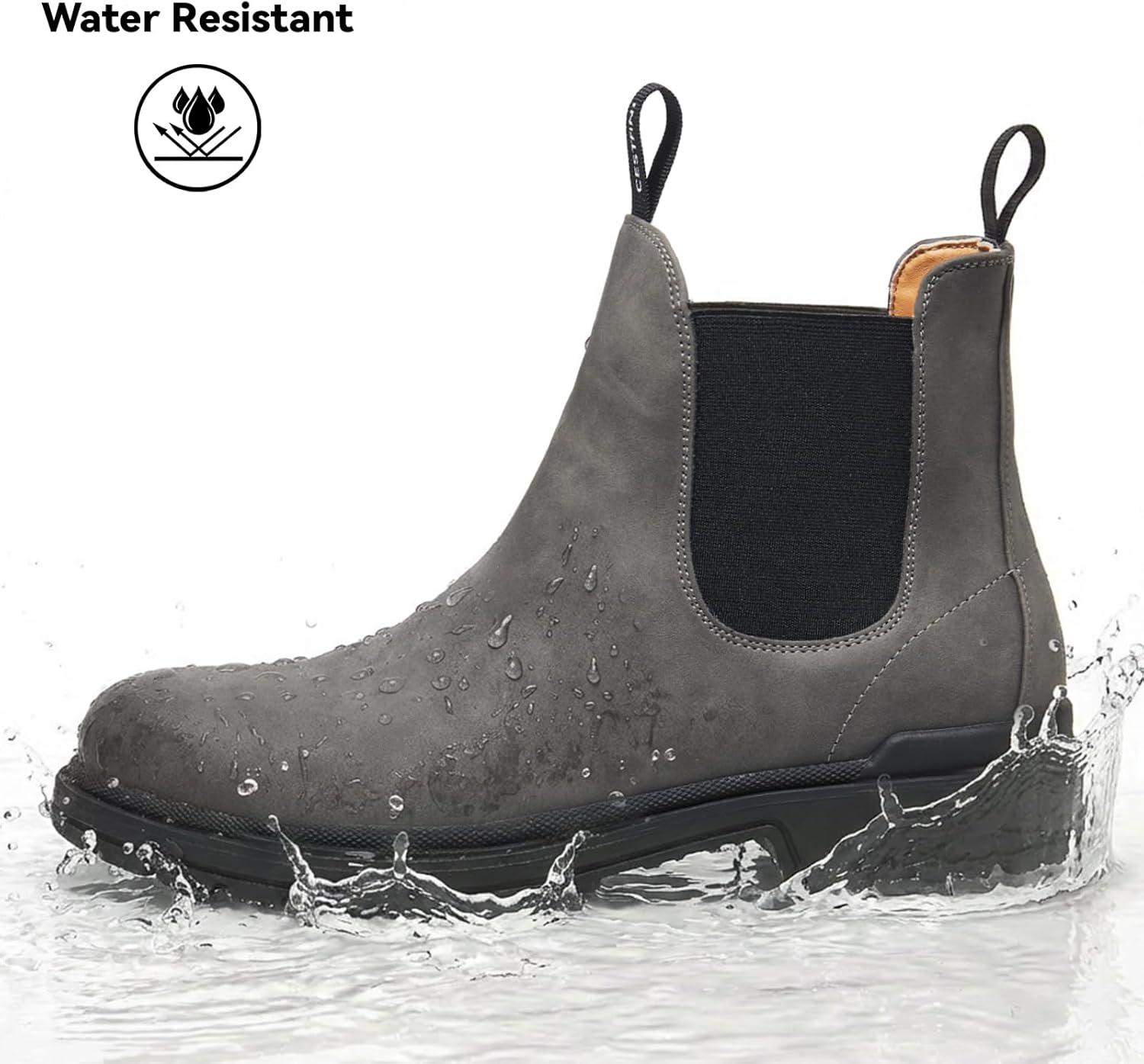 Cestfini Mens Slip On Chelsea Boots