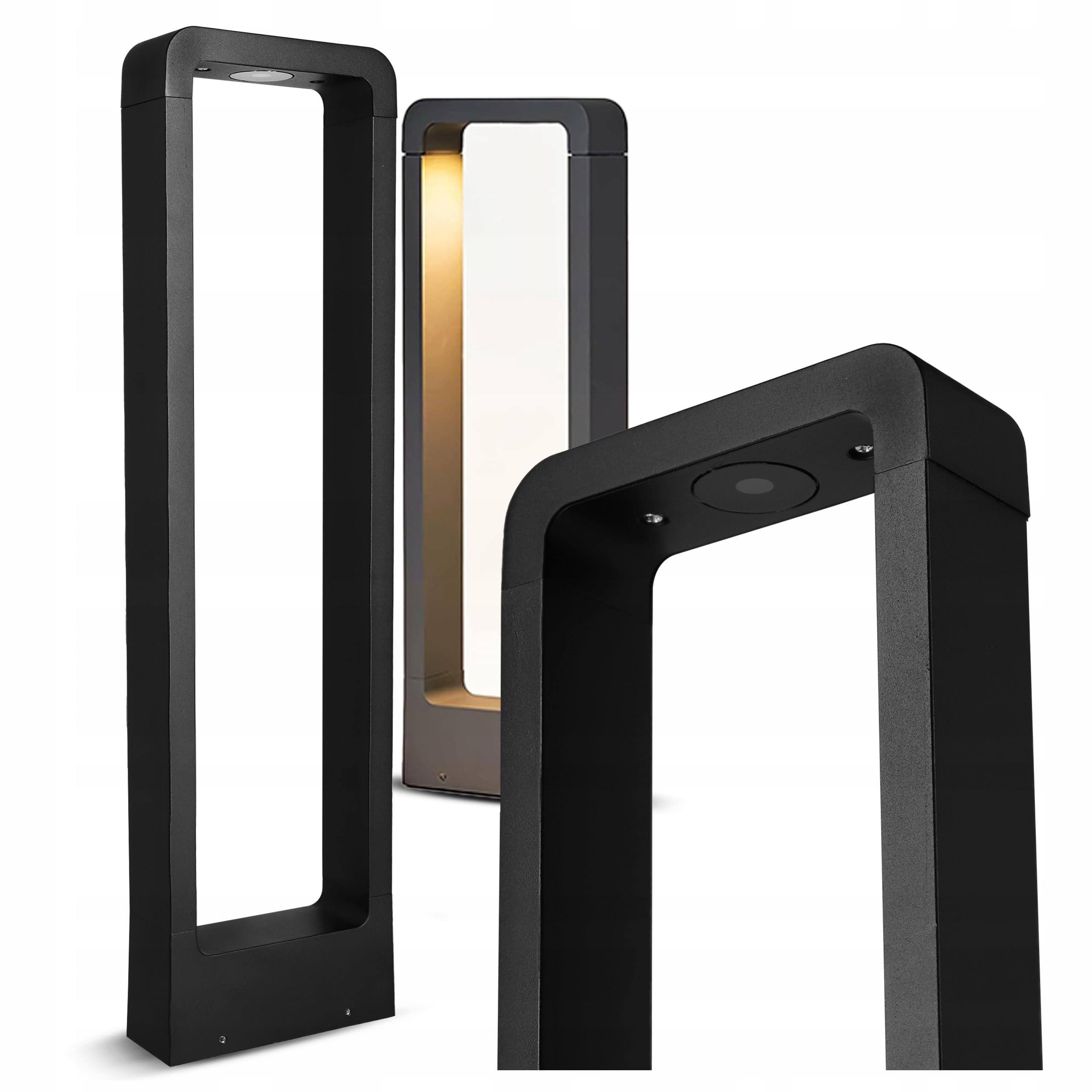 LED Wegeleuchten Außen 10W, Gartenleuchte, 4000K Aussenleuchte Stehlampe, Pollerleuchte 80CM IP44, Standleuchte für Garten (80 CM)