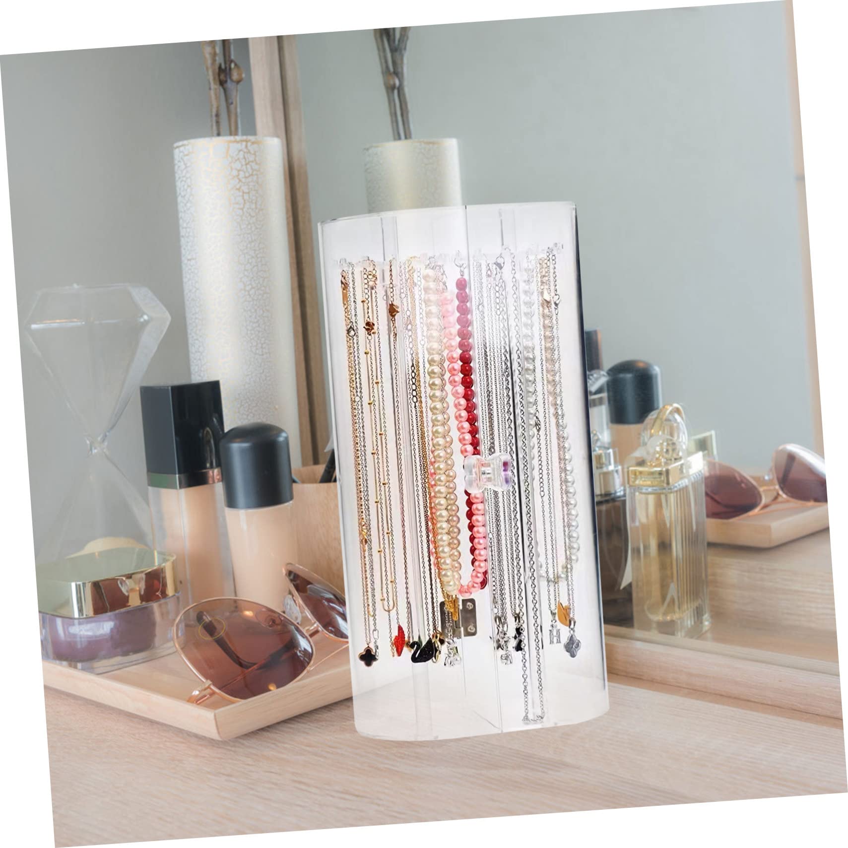 LABRIMP Hängender Schmuckhalter Drehbarem Haken Schmuckorganizer für Armbänder und Weitere Accessoires für Schlafzimmer und Geschäfte