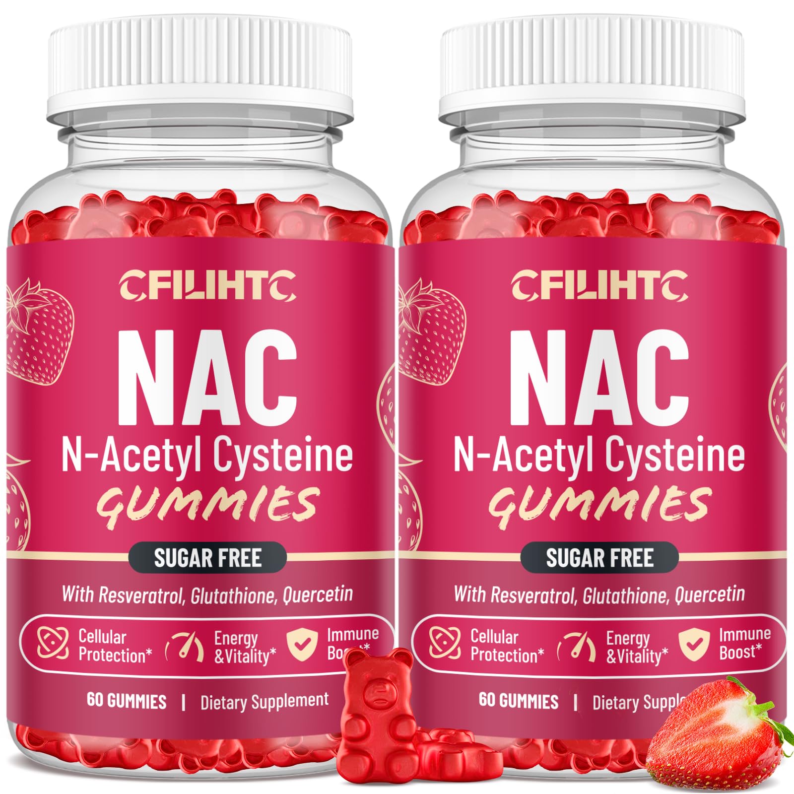 when is the best time to take glutathione gummies CFILIHTC (2 Pack) NAC 600mg, N Acetyl Cysteine Supplement with Glutathione, Resveratrol, Magnesium, CoQ10, NAC Chewable for Antioxidants & Immune Support, Strawberry Flavor 120 Gummies : Health & Household Health Needs_Gut Health Glutathione Whitening Face Soap Size:100 gm Powder