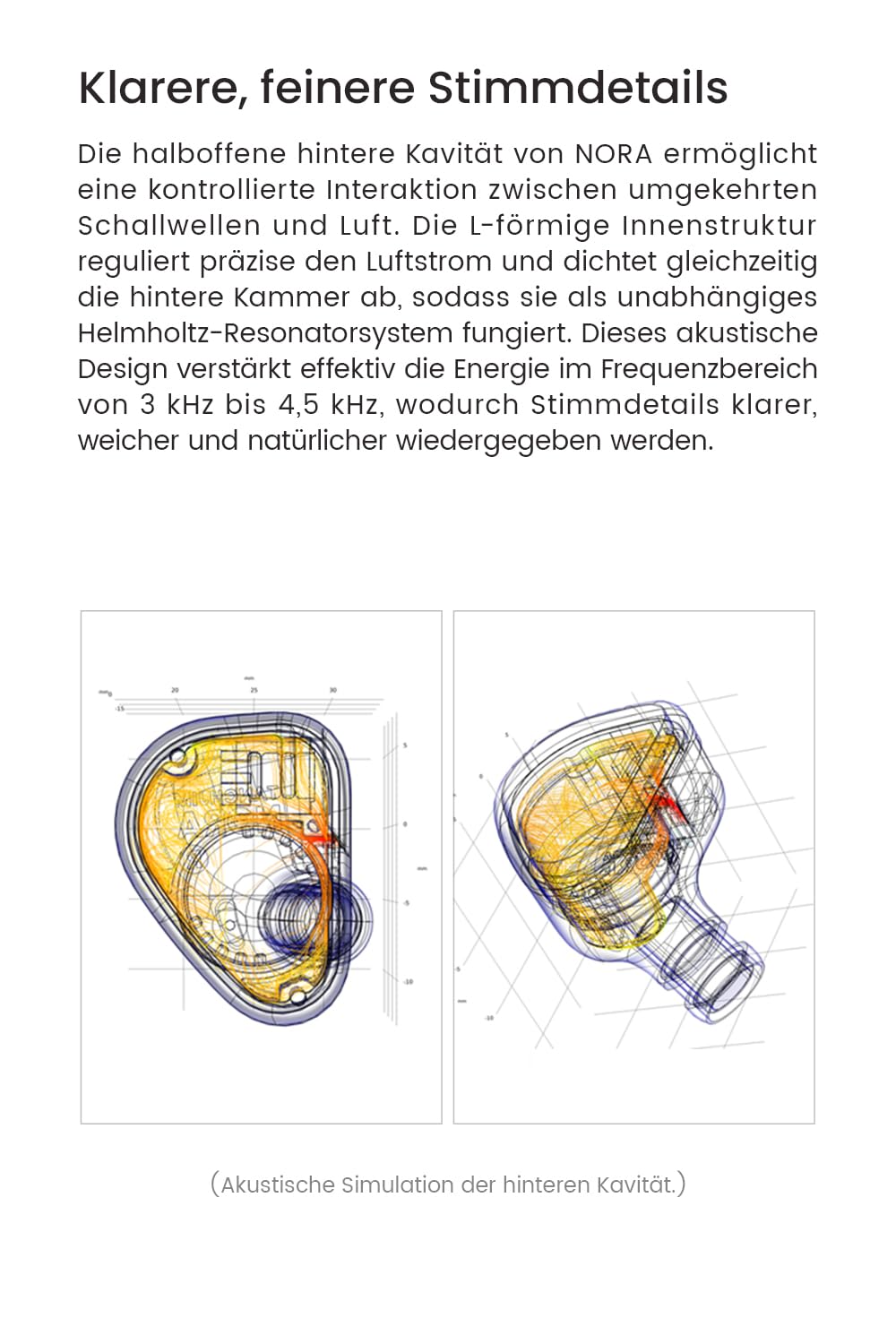 TANCHJIM Nora Professionelle In Ear Monitore für Live-Streams & Aufnahmen | Wired IEM Gesangs/Instrumentenverstärkung, DTM5 Dual-Cavity-Dual-Magnetic-Dynamic-Treiber, Leicht, 3,5/4,4 mm, ohne Mikrofon