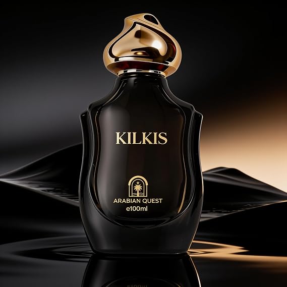 KILKIS Extrait de Parfum 100ml (3.3 Fl Oz) | Niche Long-Lasting Luxury Unisex Statement Oriental Floral and Amber with Black Truffle, Orchid, Dark Chocolate & Patchouli